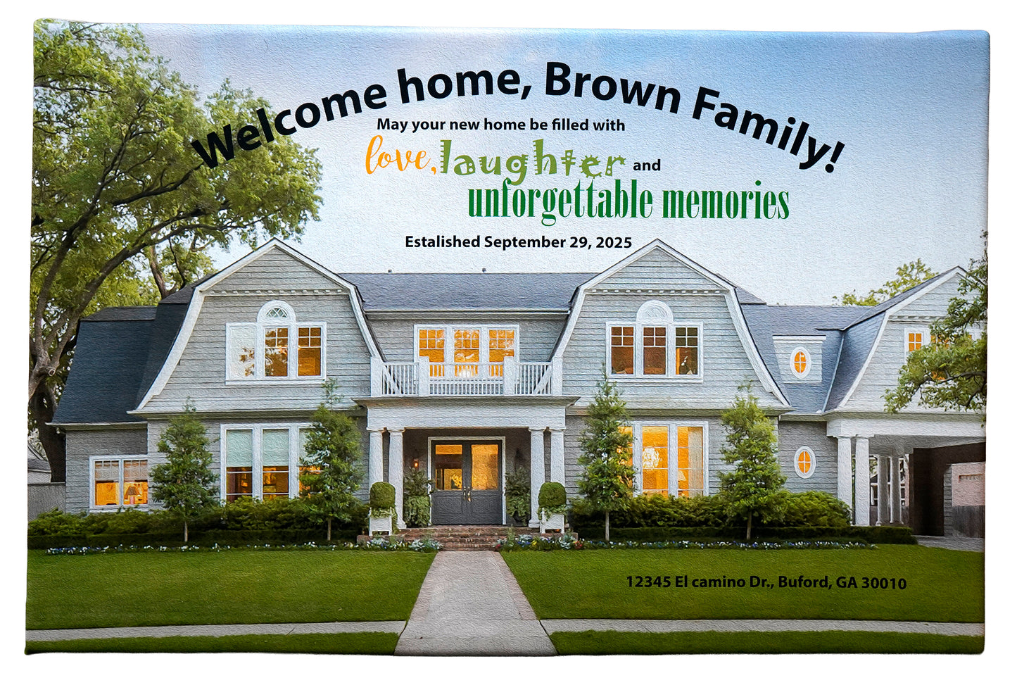 New Home Buyer Gift – Custom Frame