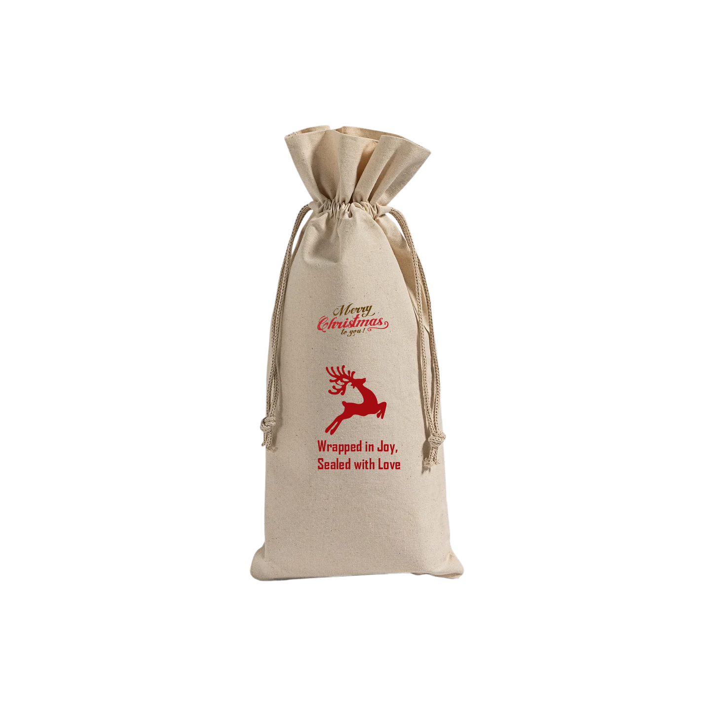 Wine Cotton Bag - Wrapped in Joy