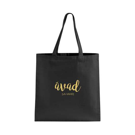 Avad Canvas Tote Bag Black