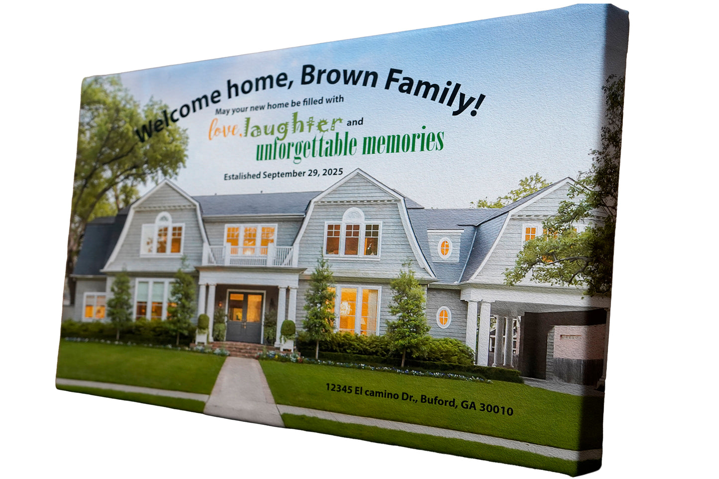 New Home Buyer Gift – Custom Frame