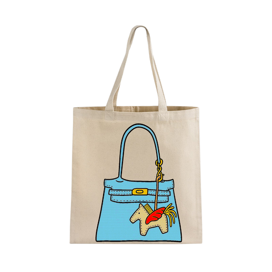 Blue Purse - Open Tote