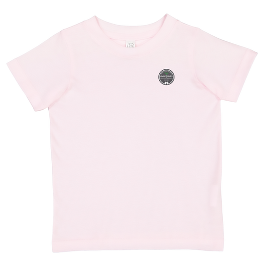 Evergreen Logo Tee-Pink