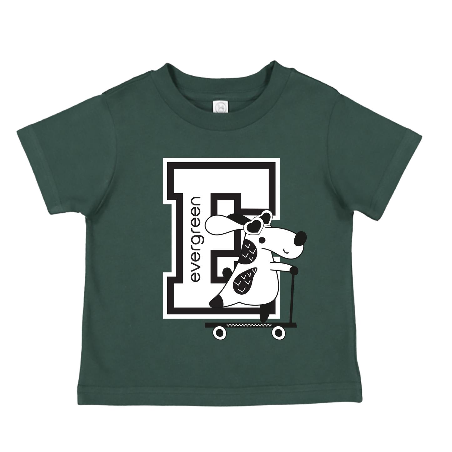 Evergreen Logo Tee-Green