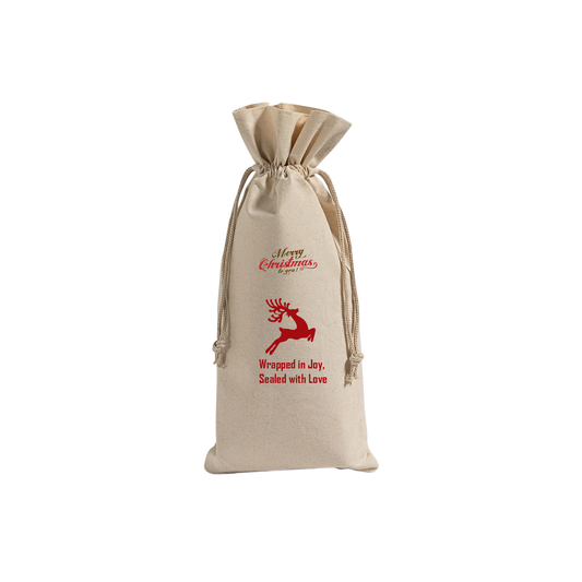 Wine Cotton Bag - Wrapped in Joy
